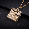 Chunky Ladies filigree pendant with chain included