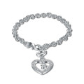 New, Gorgeous 925 sterling silver filled Star of My Heart style charm bracelet