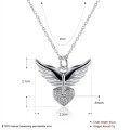 925 Silver filled Ladies Angel Heart design pendant with FREE chain included
