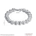New, 925 Sterling silver filled Frosted bead design bracelet