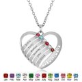 Mom's Personalized Necklace | Up to 6 Names and Birthstones