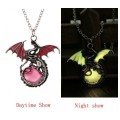 Dragon design, Glow in dark Necklace, 4 colors to choose from