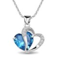 WOW, Crazy special, Heart crystal Necklace, 10 colors to choose from