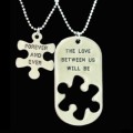 Couples love forever necklaces, 2 necklaces per bid