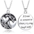 Beautiful SISTER necklace, with inscription and FREE chain included