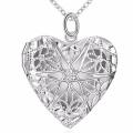 Gorgeous Filigree design Sterling Silver Filled Locket with FREE chain included