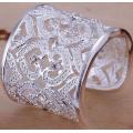 New 925 Sterling Silver filled stamped Chunky 20mm ladies ring with high detail work