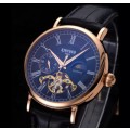 SA Fashion Master Pieces: Gentlemen Genuine Leather Handwinding Automatic Movement Watch