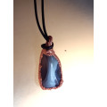 `Natures Gifts` Handmade Copper electroformed pendant with genuine  Agate stone Ref.- NG2