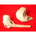 Two Early clay Tobacco Pipes Circa 1840  1880 Ref. CL-15