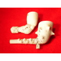 Two Early clay Tobacco Pipes Circa 1840  1880 Ref. CL-14