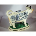 Antique Staffordshire  Ceramic Cow Creamer Ref. J-28