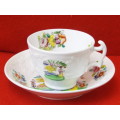 Georgian Chinoiserie porcelain Cup and Saucer Circa 1820-1830 Ref. C-96