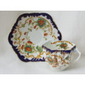 Antique  gilded porcelain transfer ware and hand embellished Cup and Saucer Ref. C-106