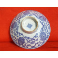 Chinese signed porcelain blue and white Bowl. Qianlong period (1736-1795)  Ref.B/36