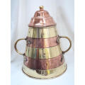 A Copper and Brass Dutch Doofpot.  Circa 1850-1880. Ref.MA/40