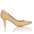 FOOTWORK - Midi Heel Court Shoes Neutral Size 6
