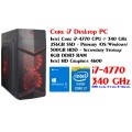 Desktop Computer Box (Intel i7-4770 | 120GB SSD and 500GB HDD | 8GB DDR3 RAM) Super Fast!!