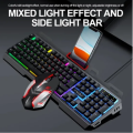 T-Wolf Metal Gaming Rainbow Backlit and Keyboard Mouse Set GG-TF600