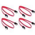SATA Data Cable (with Locking Latch) - Pack of 4