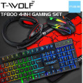 T-Wolf TF800 4-in-1 Gaming Combo Keyboard, Mouse, Headset and Mouse Pad
