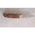 Brass & Wood Pocket Knife