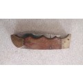 Brass & Wood Pocket Knife