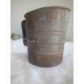 Antique large all metal Kitchen Sifter