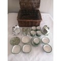 `The Potter` Assorted Ceramics in Wicker Basket