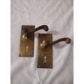 Vintage Brass Door Handles