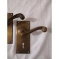 Vintage Brass Door Handles