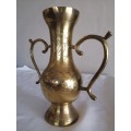 Vintage Brass two handled vase
