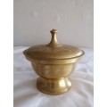Vintage Brass Dish with Lid