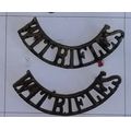 WITWATERSRAND RIFLES SHOULDER TITLES