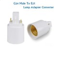 Socket Base LED Light Bulb Lamp G24 To E27 Adapter Converter Holder. Collections are allowed.