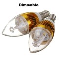 Dimmable LED Light Bulbs: 2pces Warm White Candle Design. Collections Are Allowed.