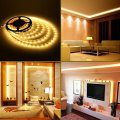 Warm White LED Strip Lights Waterproof Dustproof SMD5050 300 Diodes 5 Metres. Collections Allowed.