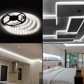 LED Strip Lights 5 Metres 12Volts Non-Waterproof SMD5050 in Cool White. Collections Are Allowed.