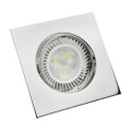 Downlight Fittings: Square Polished Chrome + Tilt Function. Collections allowed