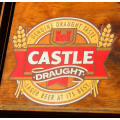 Barrel End with Castle Draught Logo / Mortif. Brand New Products. Collections are allowed.
