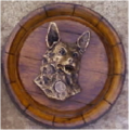 German Shepherd Dog Head Barrel End. Brand New. Collections are allowed.