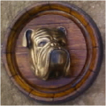 Barrel End with a British Bulldog Head. Brand New Products. Collections are allowed.