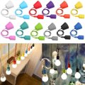 Silicone Colourful Ceiling Light Pendant E27 Lamp Holder DIY Ceiling. Collections are allowed