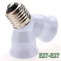 E27 to 2x E27 Light Bulb Socket Splitters / Adapters / Converters. Collections Are Allowed.
