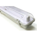 LED T8 FLUORESCENT TUBE FITTING: WEATHERPROOF SINGLE CLOSED CHANNEL 4ft 1200mm. Collections allowed