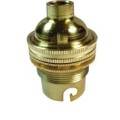 RSA Standard B22 Brass Bayonet Clip Lamp / Light Bulb Holder / Fitting. Collections Are Allowed.