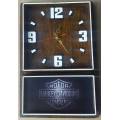 HARLEY DAVIDSON MOTOR CYCLES BOX CLOCK. Brand New Product. Collections allowed