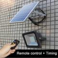 Solar LED Floodlights: Rechargeable + Remote Control: 30W. Collections are allowed.