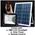 Solar LED Floodlights: Rechargeable + Remote Control: 30W. Collections are allowed.
