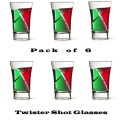 Twister Shot Cups: Pack of 6 Spiral Cocktail Shot Cups. Collections are allowed.